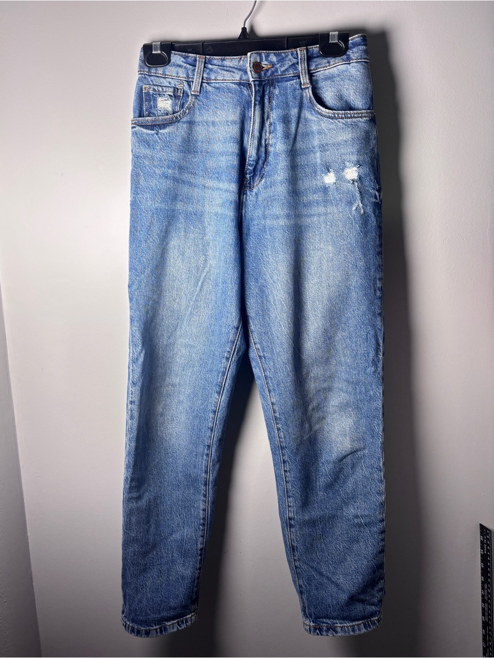 Zara Women's Blue Straight Leg Jeans Size 6
